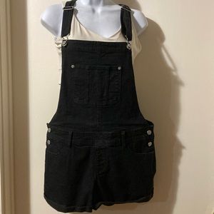 Black Denim Overalls for Women